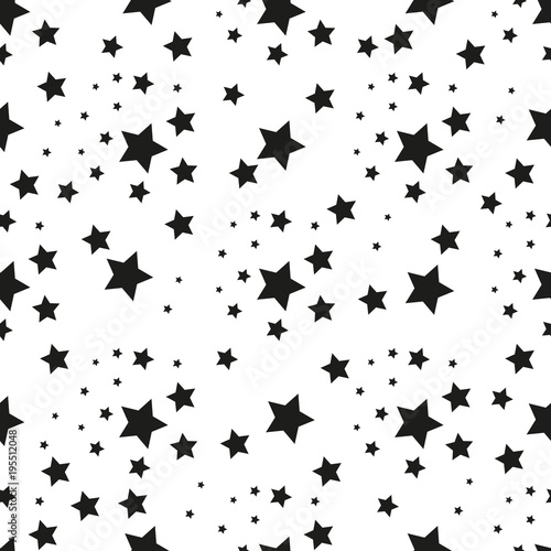 Star seamless pattern. Cute kids star seamless pattern. Seamless patter with stars. Star background. Babies fashion. Vector illustration  eps 10