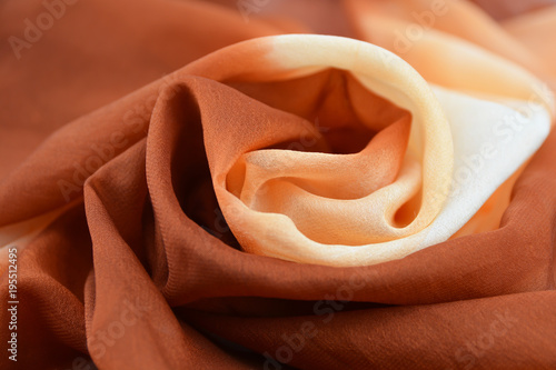 Texture chiffon fabric brow...