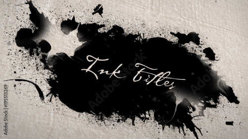 Ink Splash Reveal Titles Pack