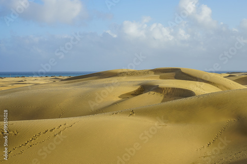 Sand dunes in Canarian Islands