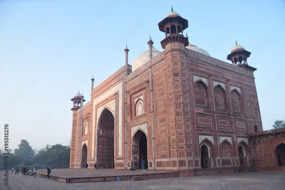 Mosque at the Taj Mahal, Agra, Northern India