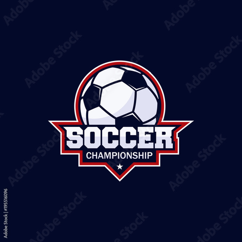 Football club bagde, soccer championship , Football tournament. Vector logo template
