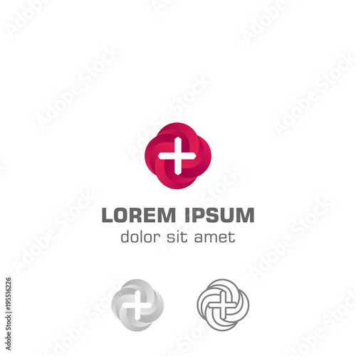 Medical center. Vector logo template