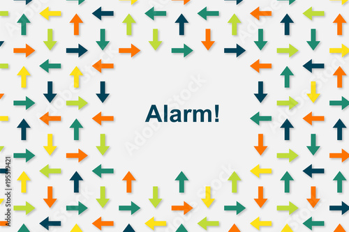 Wallpaper Pfeile - Alarm