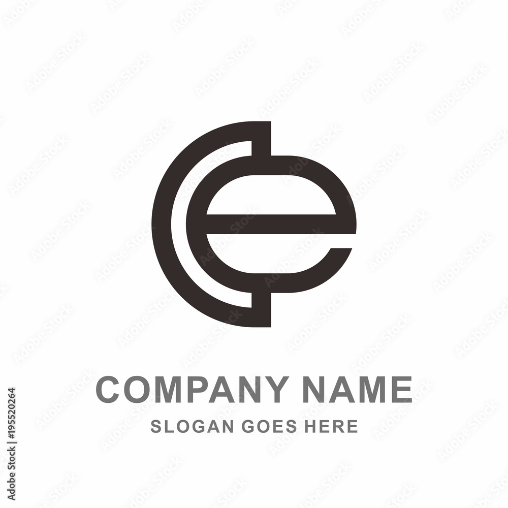 Monogram Letter E Geometric Circle Architecture Interior Construction Business Company Stock Vector Logo Design Template Monogram Letter E Geometric Circle Architecture Interior Construction Business Company Stock Vector Logo Design Template