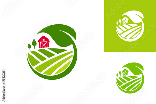 Agriculture Logo Template Design Vector, Emblem, Design Concept, Creative Symbol, Icon