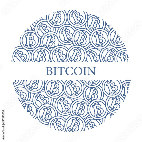 Bitcoins. Digital currency. Blockchain technology.