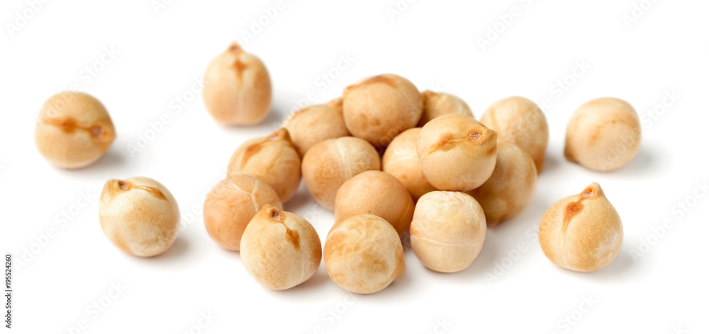 raw chickpeas isolated on white raw chickpeas isolated on white