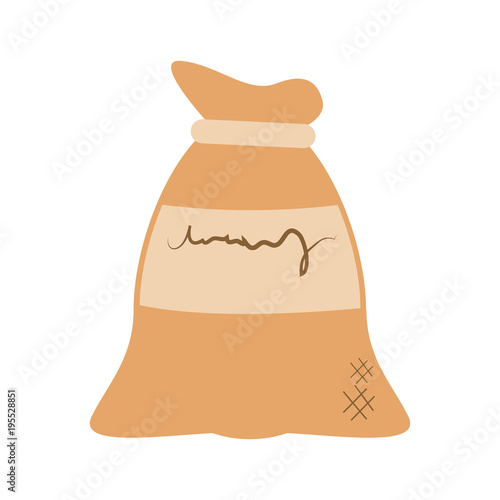 Wheat flour sack vector illustration graphic design