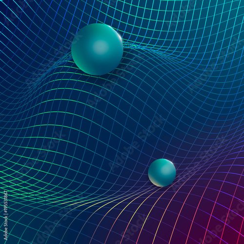 Gravitational waves concept.