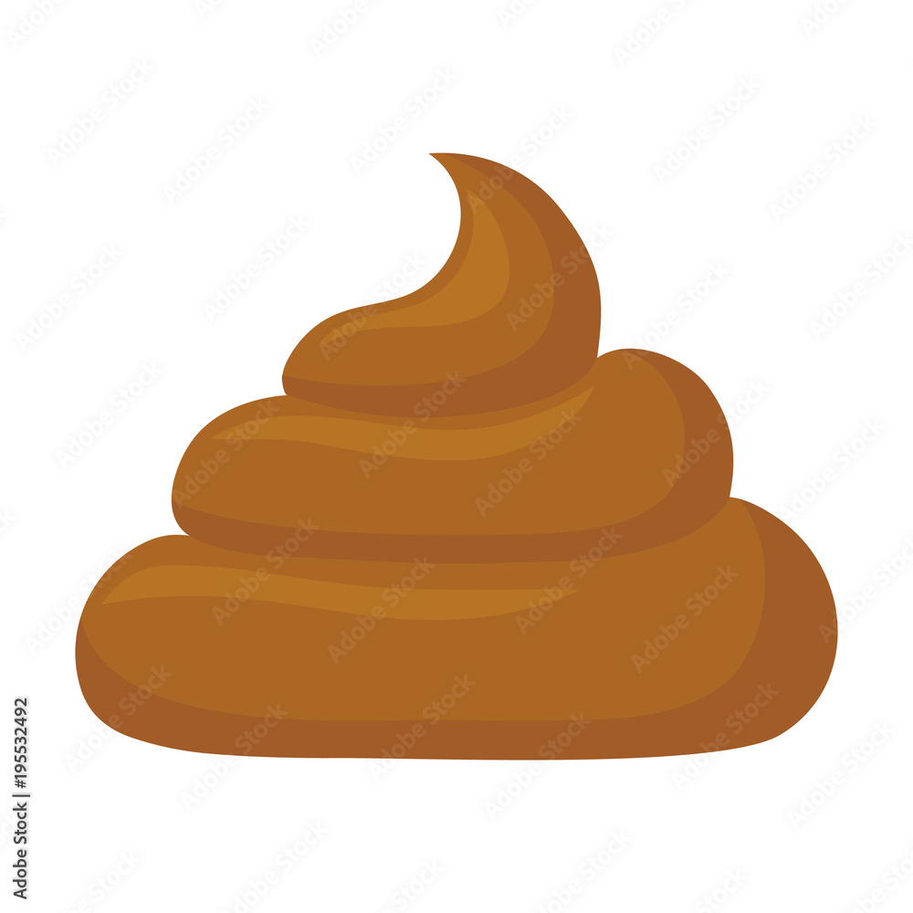 poop over white background vector illustration icon poop over white background vector illustration icon
