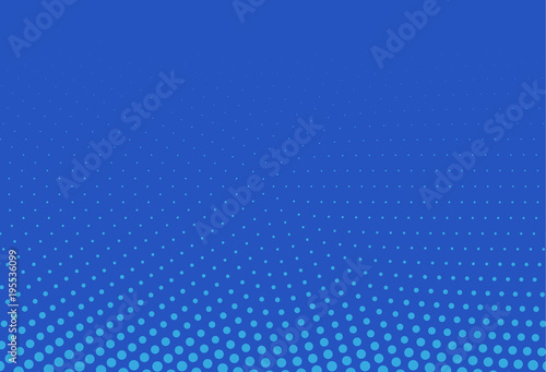Abstract blue halftone pattern. Futuristic panel. Grunge dotted backdrop with circles, dots, point. Vector illustration