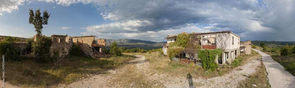 abandoned village of Duboka in Bosnia abandoned village of Duboka in Bosnia