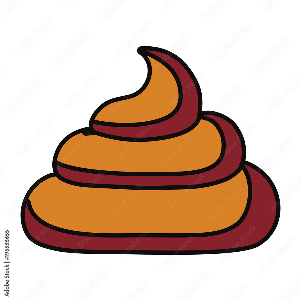 brown poop over white background vector illustration brown poop over white background vector illustration