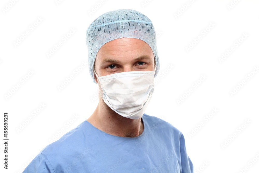 Caucasian healthcare man Caucasian healthcare man
