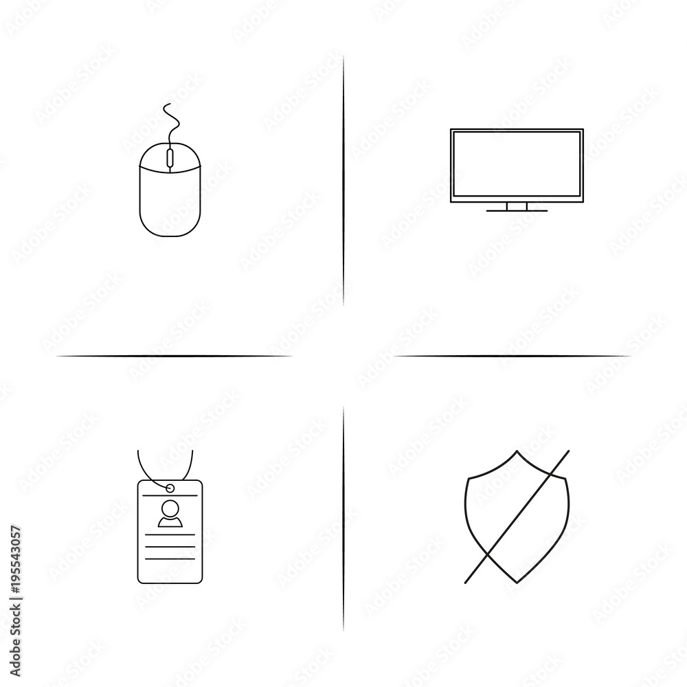 Internet Technologies simple linear icon set.Simple outline icons Internet Technologies simple linear icon set.Simple outline icons
