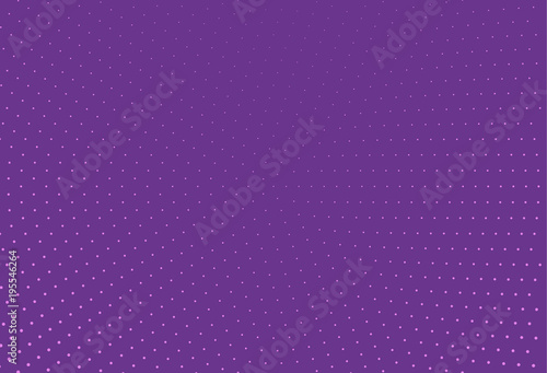 Abstract violet halftone pattern. Futuristic panel. Grunge dotted backdrop with circles, dots, point. Vector illustration