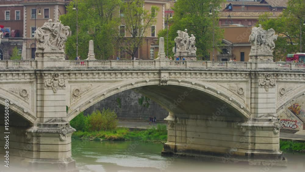 The Bridge of Victor Emmanuel II in Rome The Bridge of Victor Emmanuel II in Rome