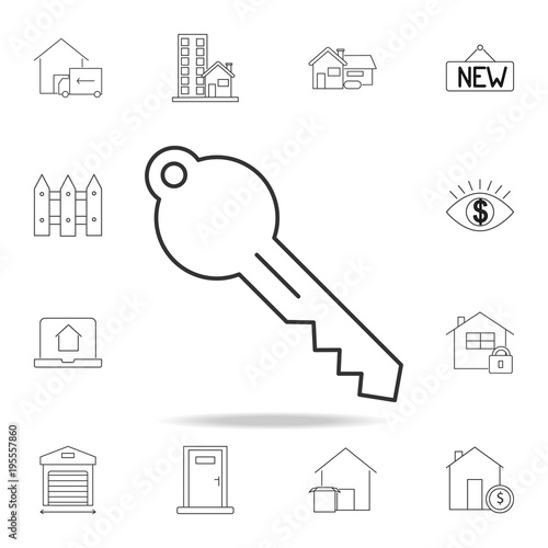 line key Icon. Set of sale real estate element icons. Premium quality graphic design. Signs, outline symbols collection icon for websites, web design, mobile app photo