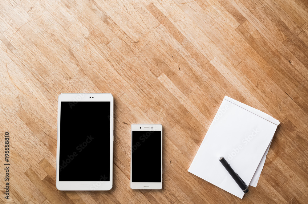 smartphone on desk smartphone on desk