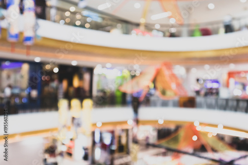 Abstract blur modern shopping mall interior defocused background © Piman Khrutmuang