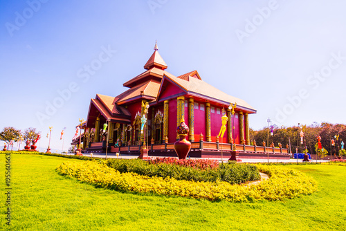 Beautiful Thai church in Prayodkhunpol Wiang Kalong temple photo