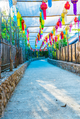 Beautiful Walkway at Cherntawan International Meditation Center photo