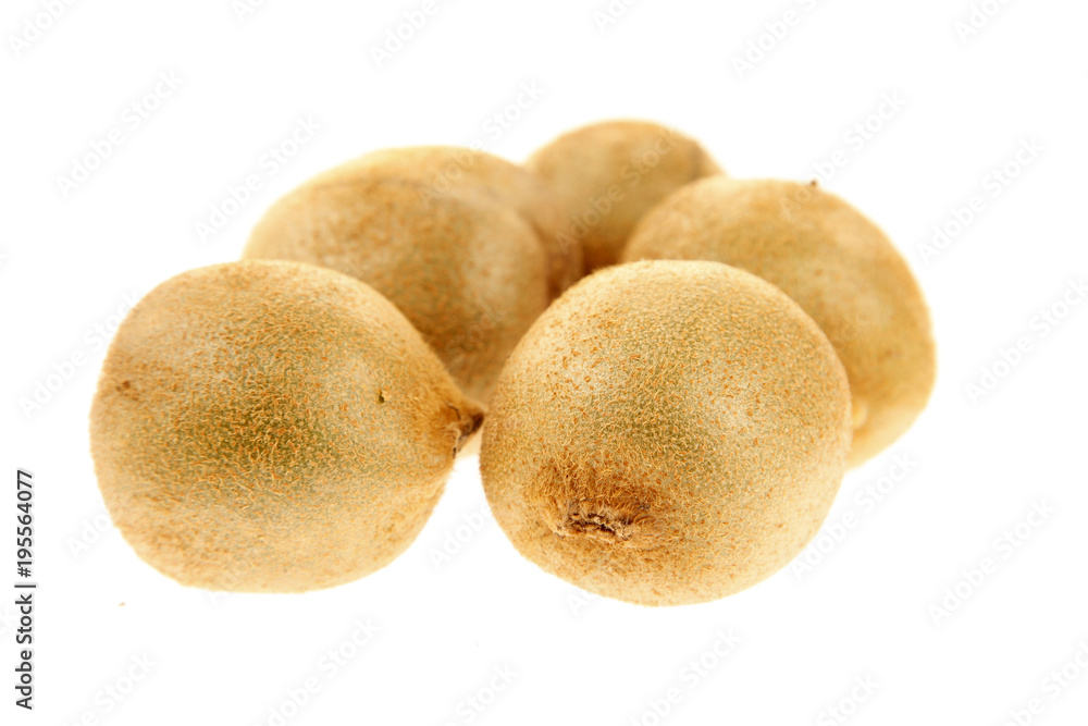 On the white background of kiwi fruit On the white background of kiwi fruit