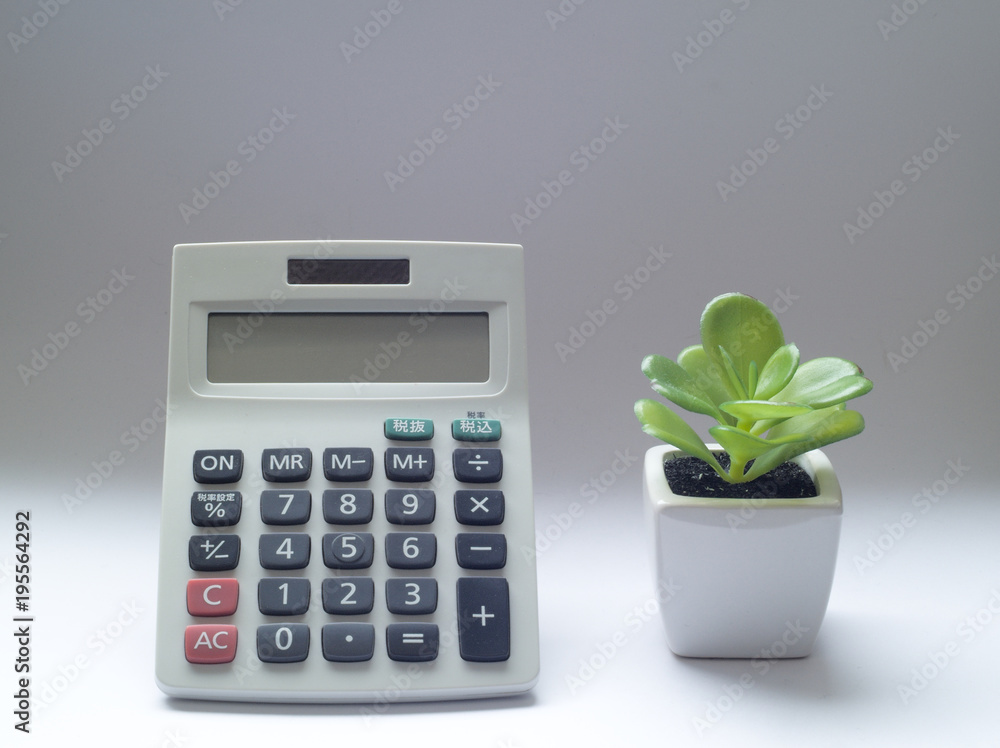 計算機と観葉植物 計算機と観葉植物