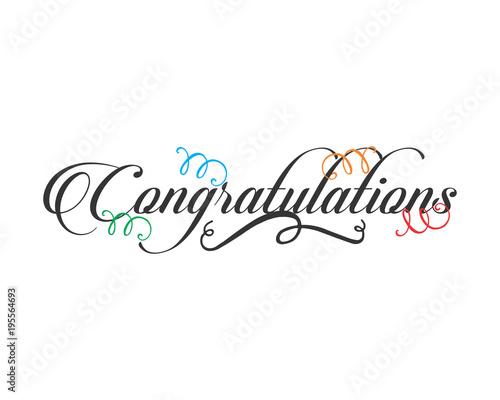 congratulations typography typographic creative writing text image