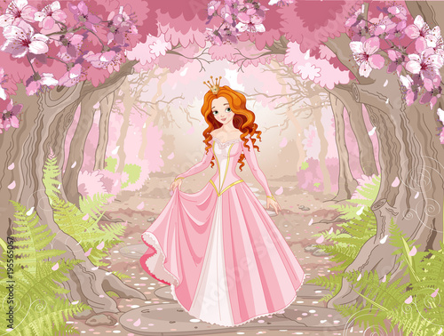 Obraz Piękna rudowłosa księżniczka