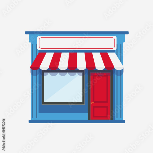 Store icon vector. Shop online concept. Game background element.