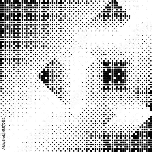 Abstract Square Halftone