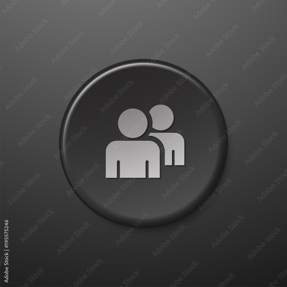 icône bouton internet groupe