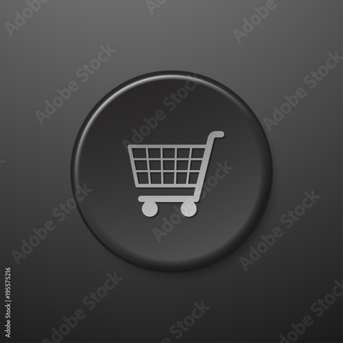 icône bouton internet panier shopping