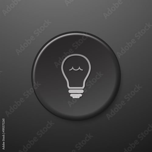 icône bouton internet ampoule idée