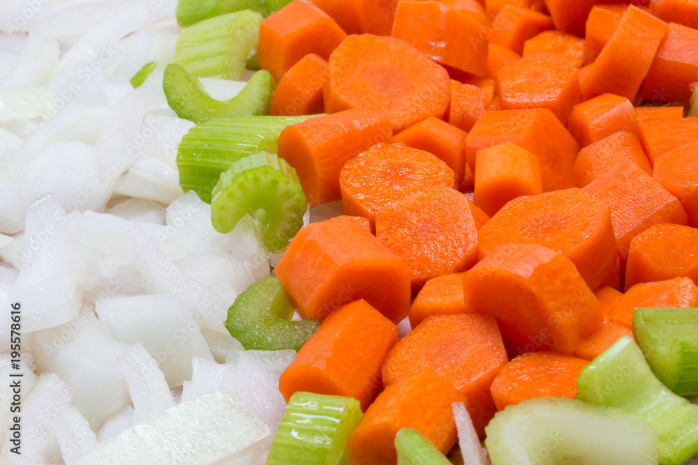 Delicious fresh cut vegetables Delicious fresh cut vegetables