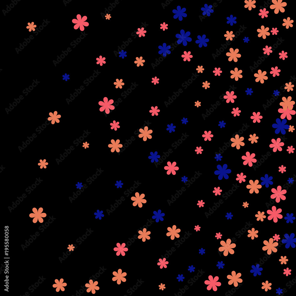 Pretty Floral Pattern with Simple Small Flowers for Greeting Card or Poster. Naive Daisy Flowers in Primitive Style. Vector Background for Spring or Summer Design. Pretty Floral Pattern with Simple Small Flowers for Greeting Card or Poster. Naive Daisy Flowers in Primitive Style. Vector Background for Spring or Summer Design.