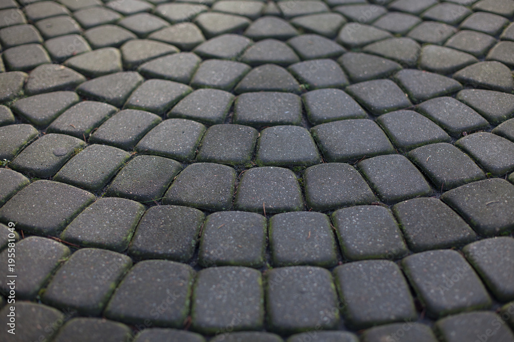 texture of pavers and stone.