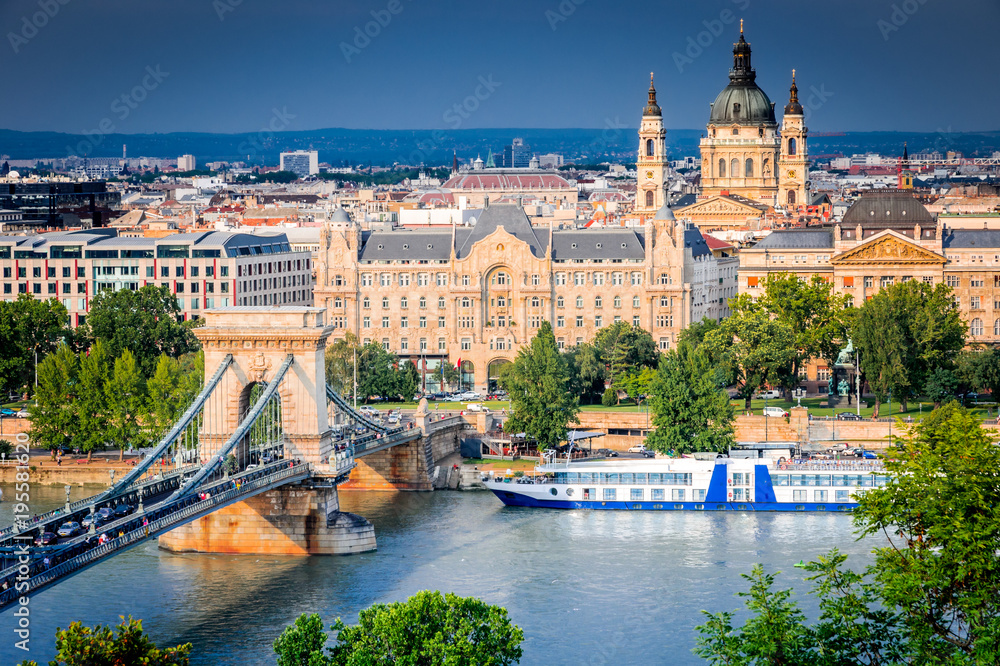 Budapest, Hungary - Chain Bridge