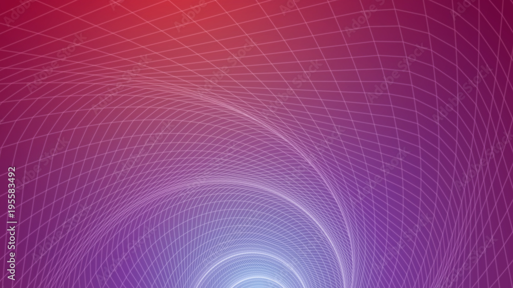 Naklejka premium abstract vector background, bright infinite tunnel