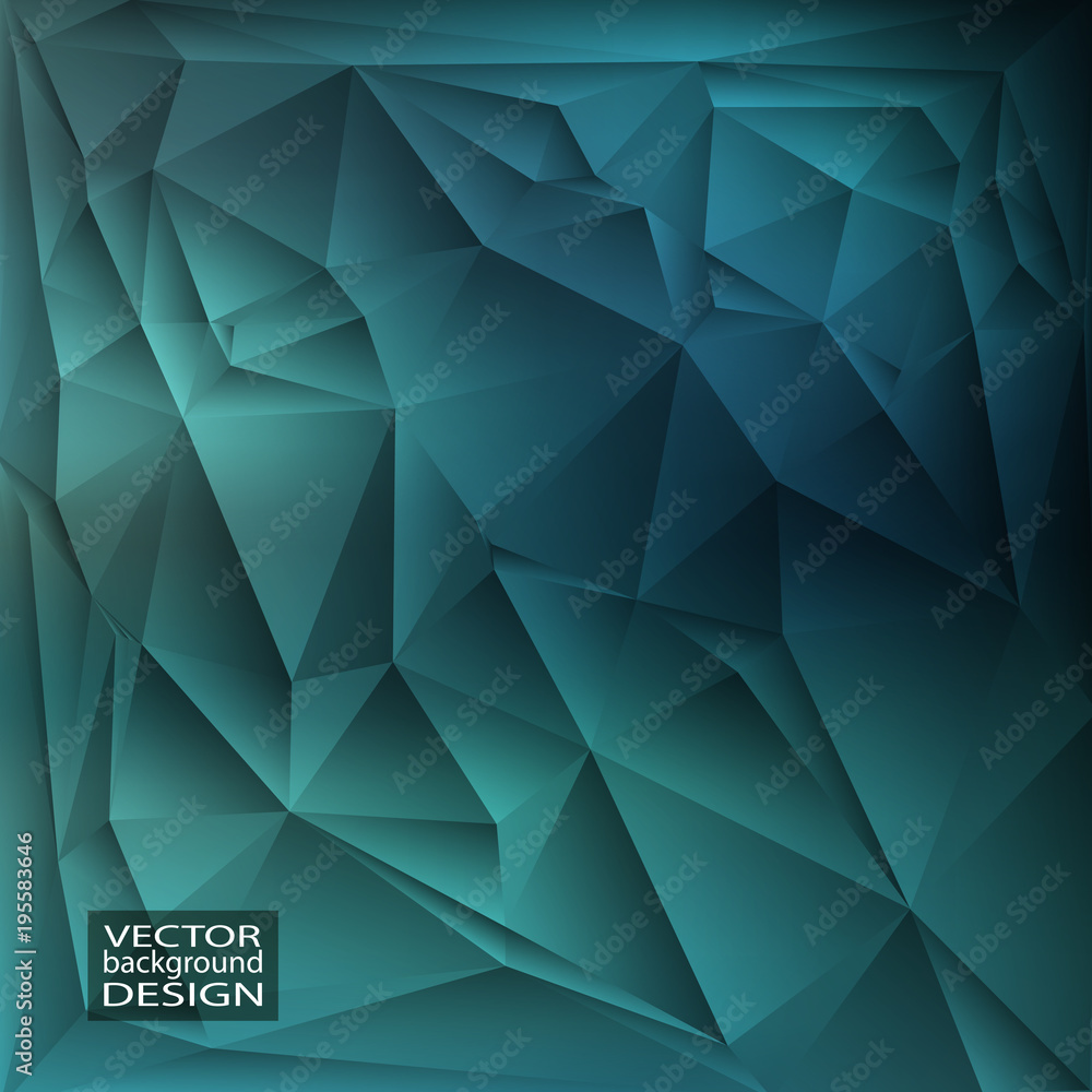 Fototapeta premium Colorful geometric background with triangles.