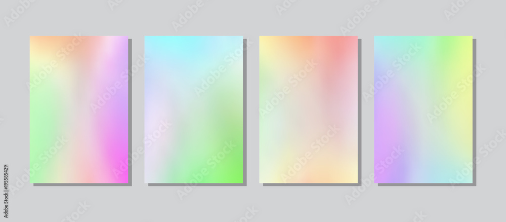 Obraz premium Screen gradient set with modern abstract backgrounds.