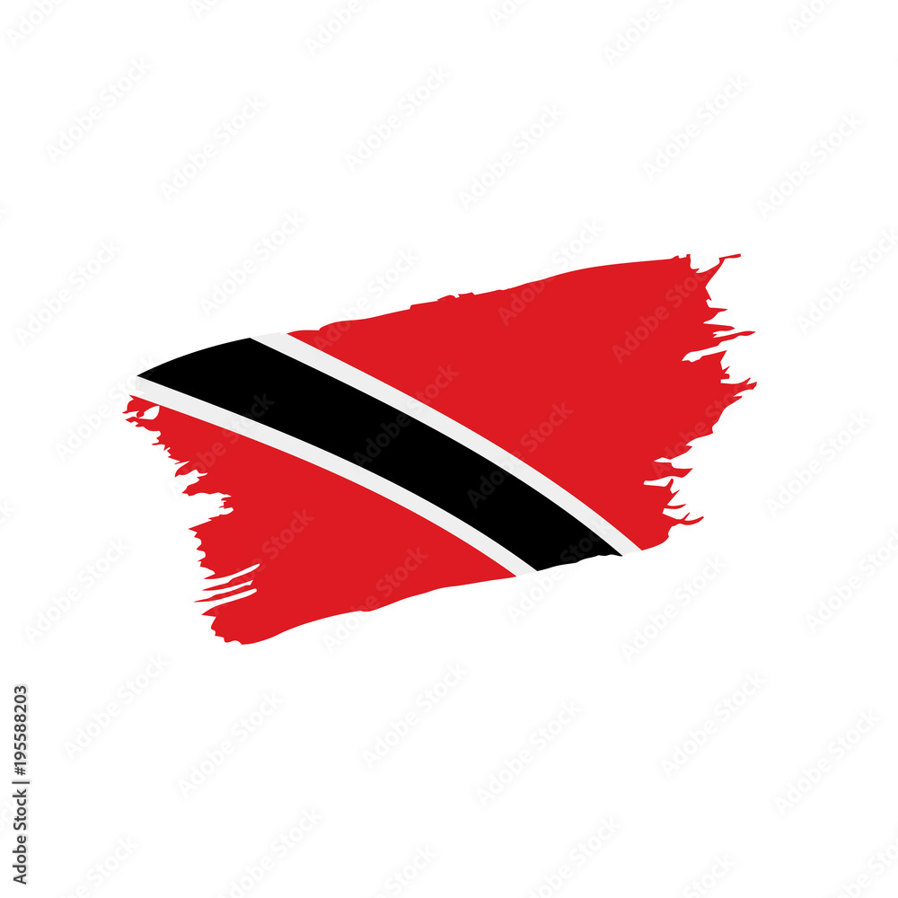 trinidad and tobago flag, vector illustration trinidad and tobago flag, vector illustration