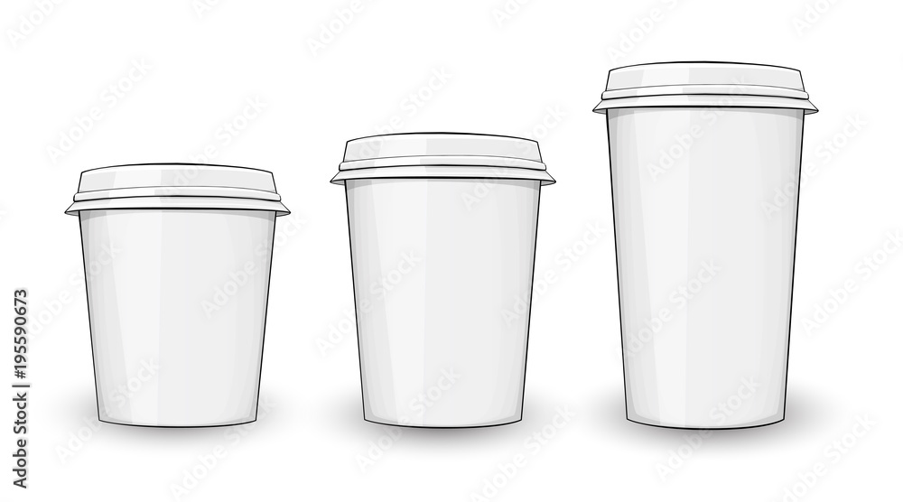 Takeaway cofe from a white outline. Takeaway cofe from a white outline.