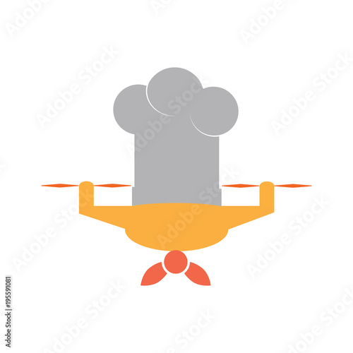 Drone Chef Logo Icon Design