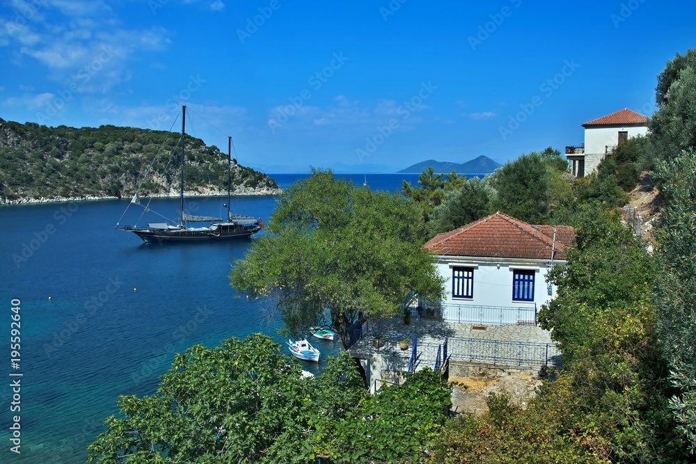 Fototapeta premium Greece,island Ithaki-view of the island Atokos