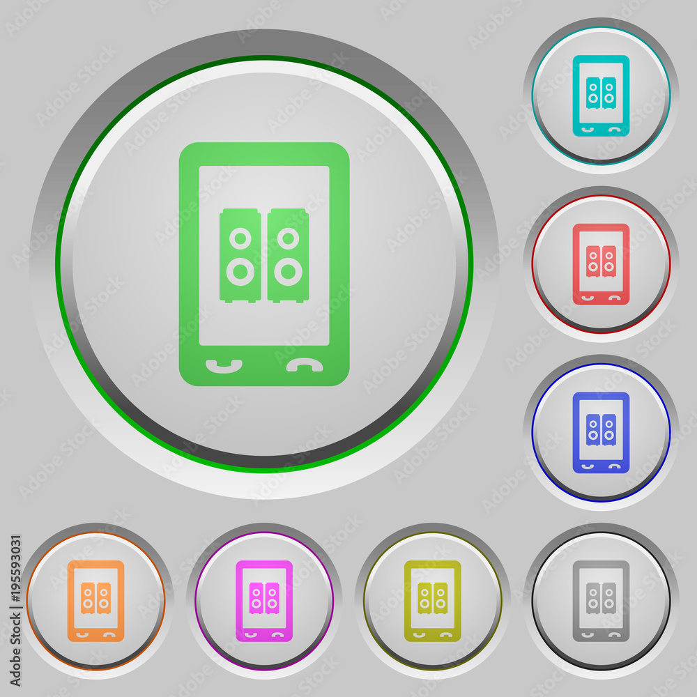 Mobile speakerphone push buttons Mobile speakerphone push buttons