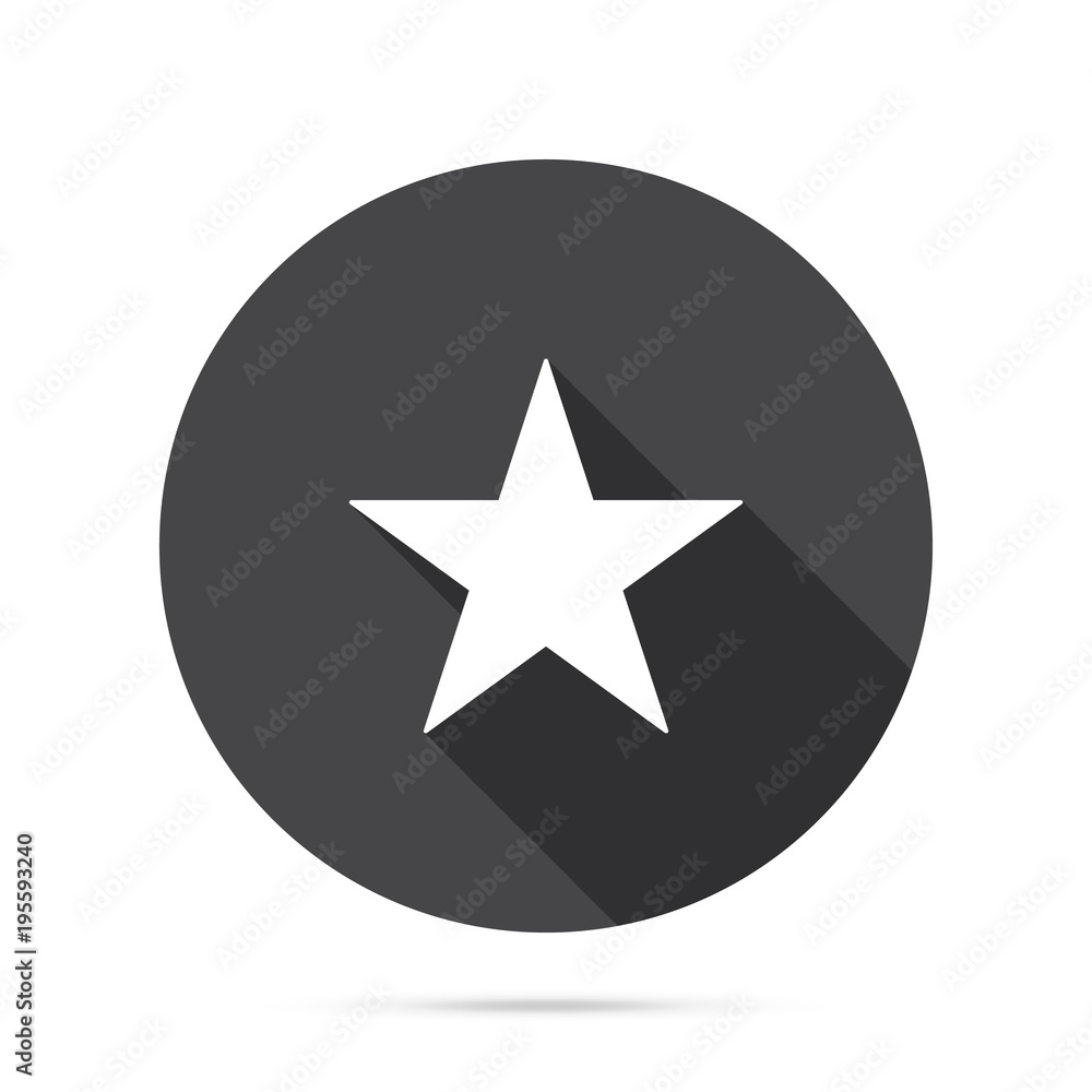 Star icon. Flat star sign isolated Star icon. Flat star sign isolated