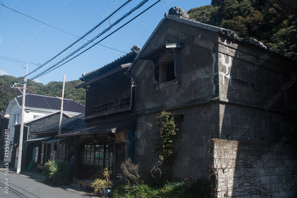 Townscape of Higashi-Uraga in Miura Peninsula, Yokosuka City, Kanagawa Prefecture, Japan. Townscape of Higashi-Uraga in Miura Peninsula, Yokosuka City, Kanagawa Prefecture, Japan.